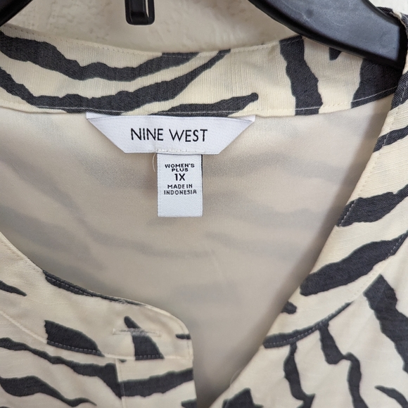Nine West sleeveless zebra print dress 1X - Picture 2 of 6